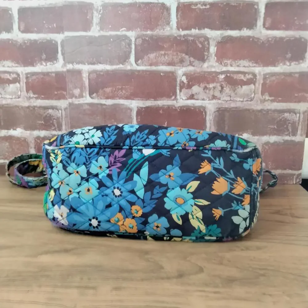 Vera Bradley Midnight Blues Crossbody Bag Large On The Go Purse - Picture 3 of 6